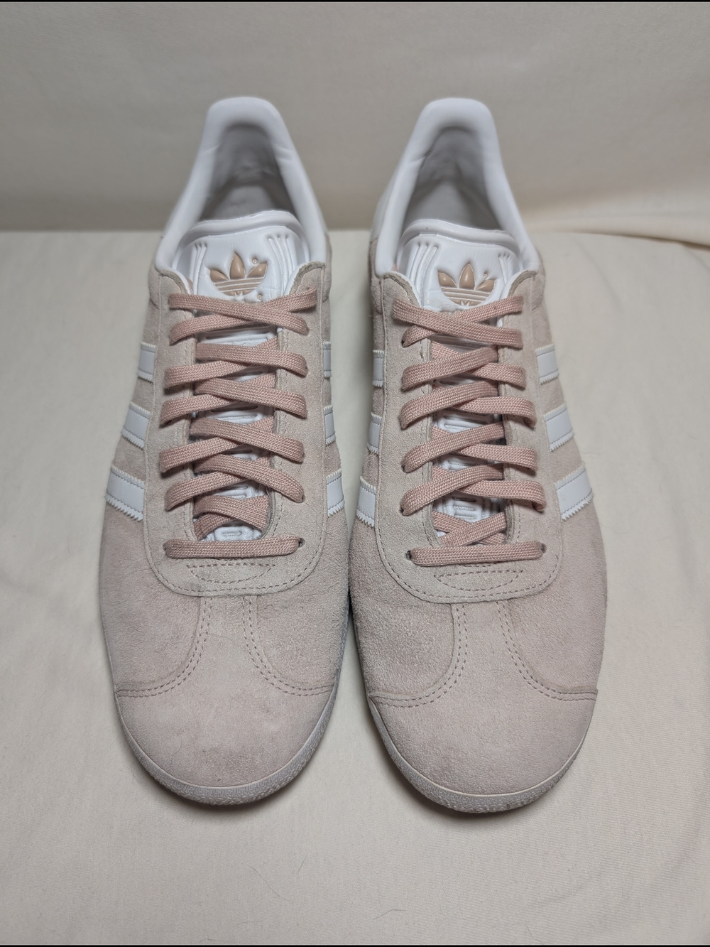 adidas Gazelle Suede Sneakers in Blush Pink and White Size 11 Women's